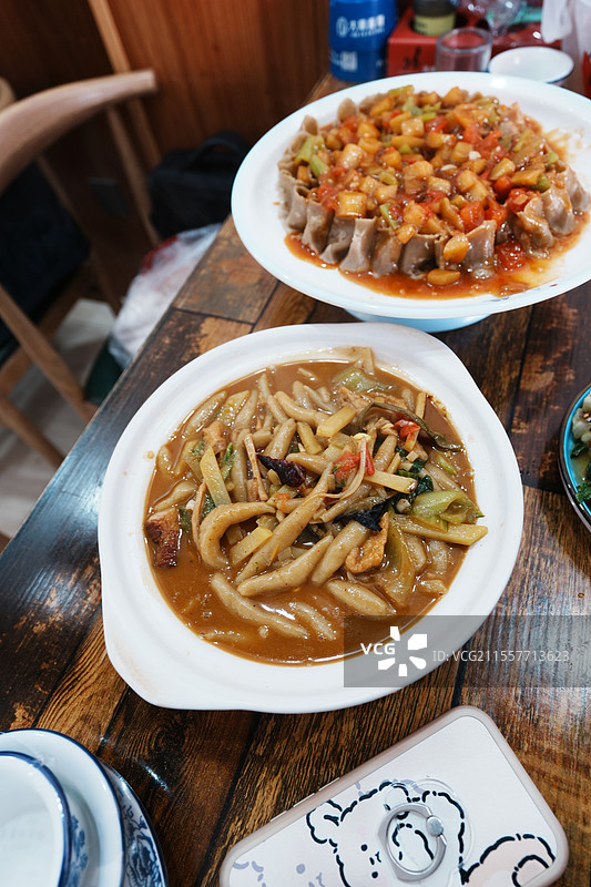 山西面食—莜面窝窝/莜面鱼鱼图片素材