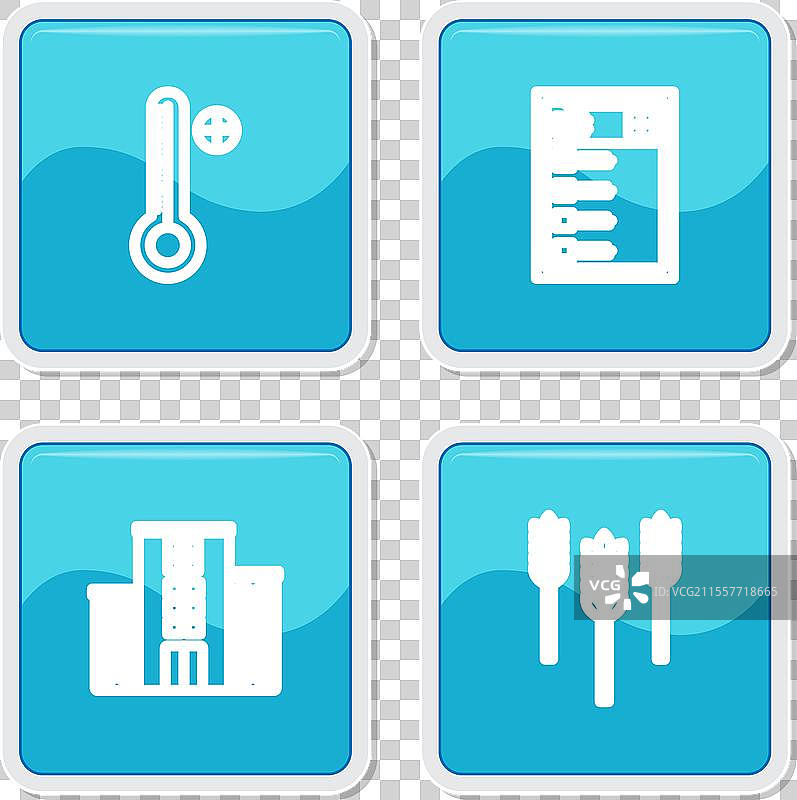 临床数字医疗温度计设置线条图片素材