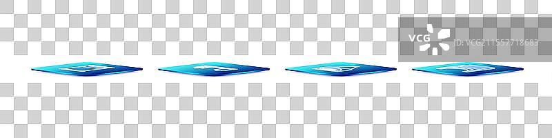 等距线条大床办公室桌子室内设计图片素材