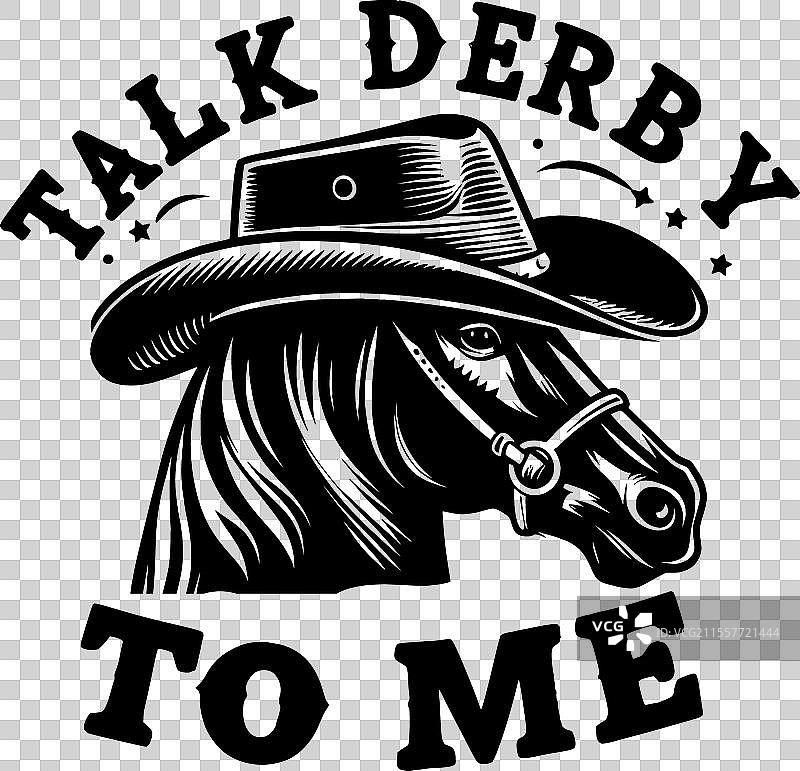 与我谈谈德比的马SVG图形文件图片素材