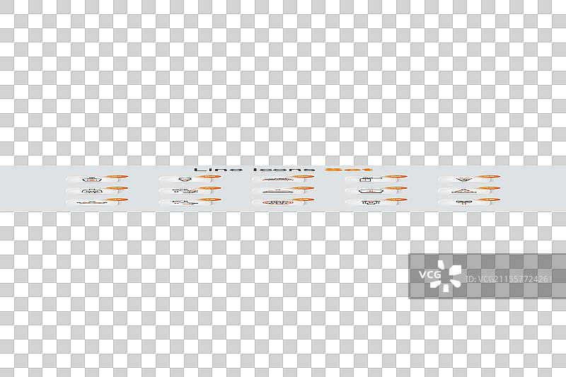 设置线条嘉年华面具滑板车比萨意大利地图图片素材