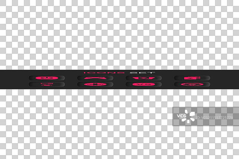 游戏控制器或操纵杆电源按钮 vs图片素材