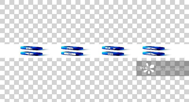 电动延长线上的台灯和云朵图片素材