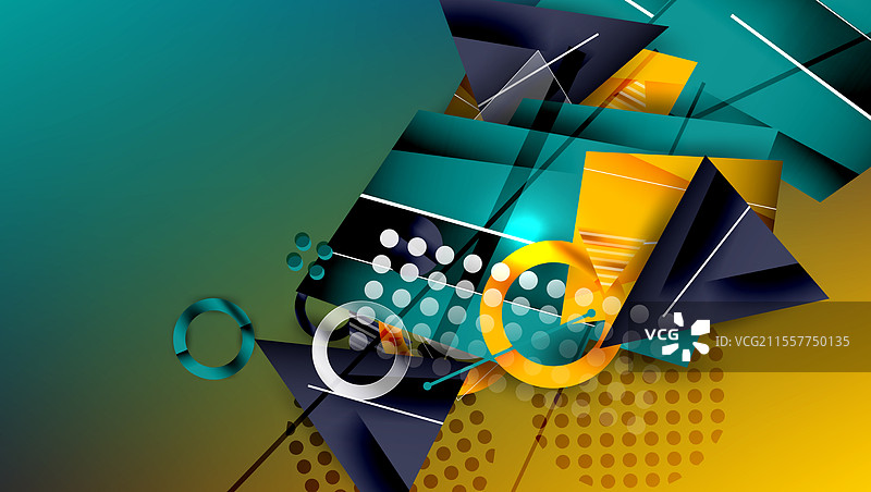 色彩斑斓的抽象背景几何设计图片素材