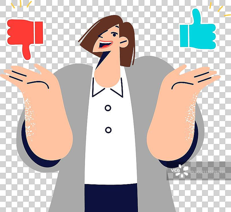 女性鼓励给予反馈和分享用户体验图片素材