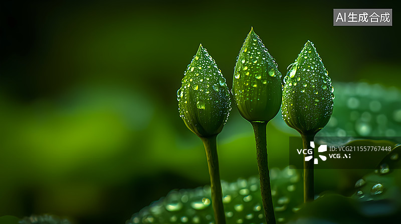 【AI数字艺术】出淤泥而不染的荷花图片素材