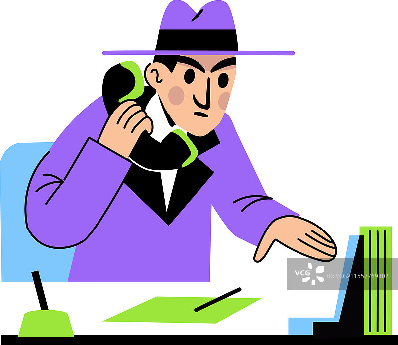 侦探狗在嗅探犯罪现场图片素材