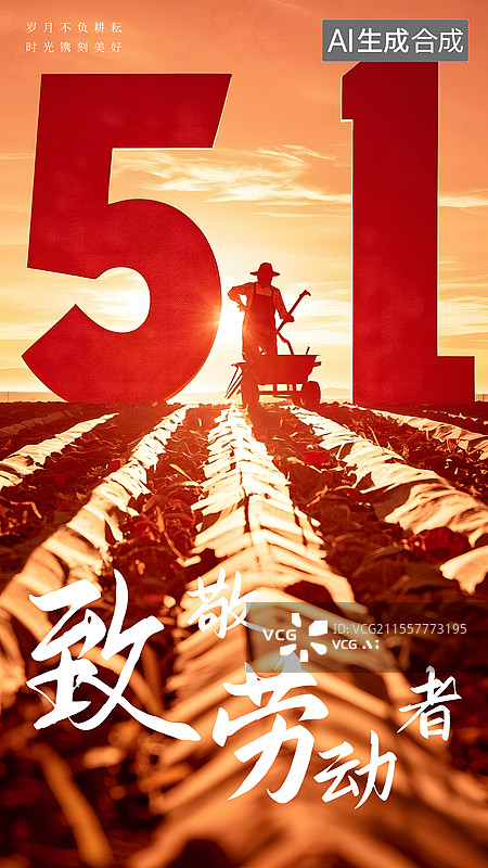 【AI数字艺术】劳动节海报图片素材