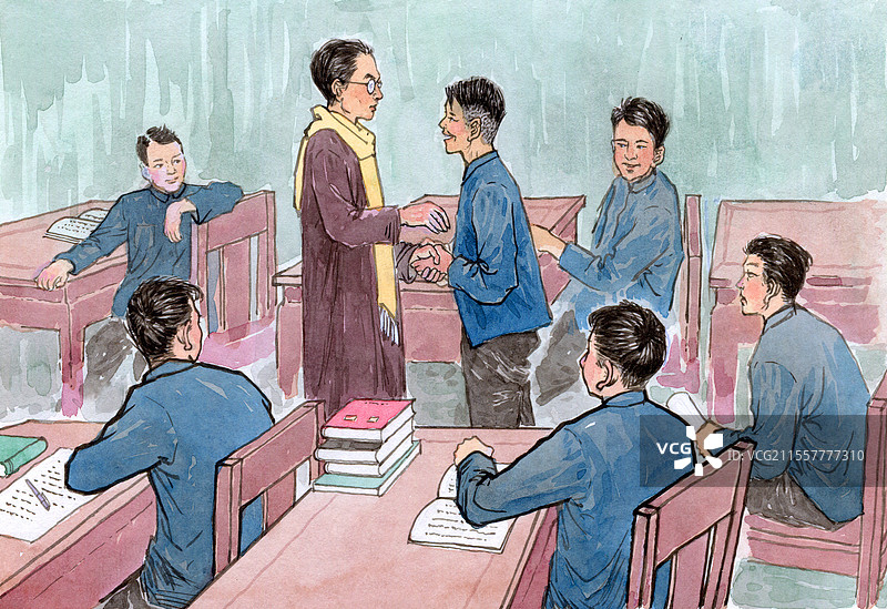 民国学生图片素材