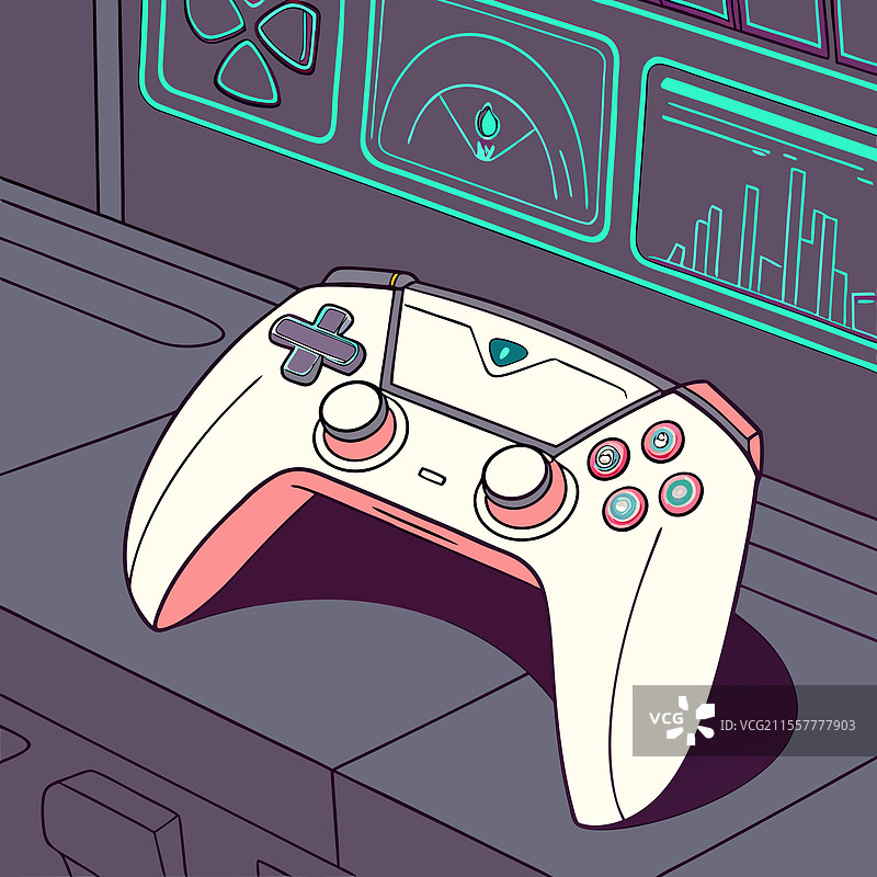 下一代游戏主机和控制器图片素材