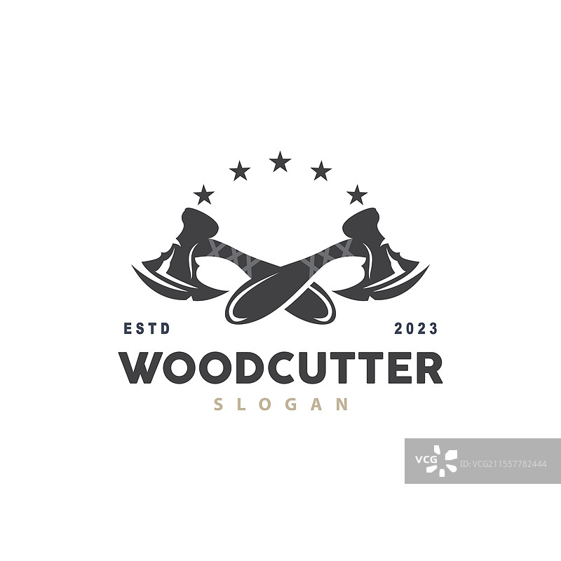 斧头木工工具黑色剪影图片素材