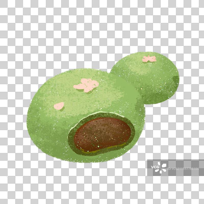 豆沙青团糕点传统食物设计元素图片素材