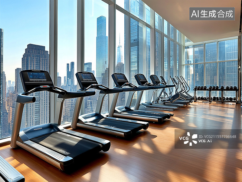 【AI数字艺术】明亮的健身房图片素材