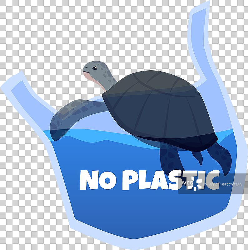 一只被缠住的海龟图片素材