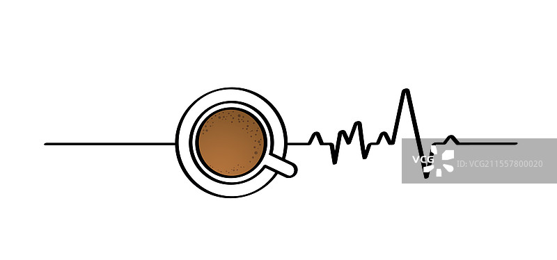 咖啡杯与烘焙咖啡豆图片素材