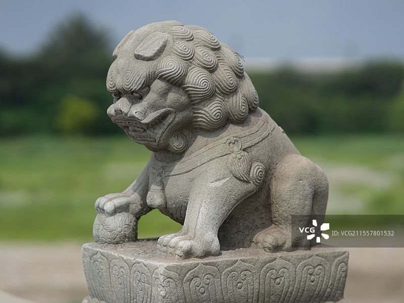 卢沟桥造型各异的小狮子图片素材
