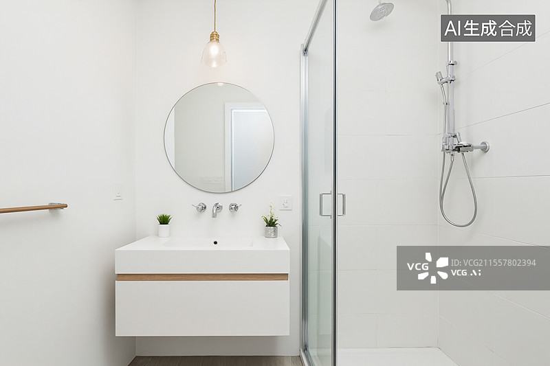 【AI数字艺术】现代简约浴室图片素材