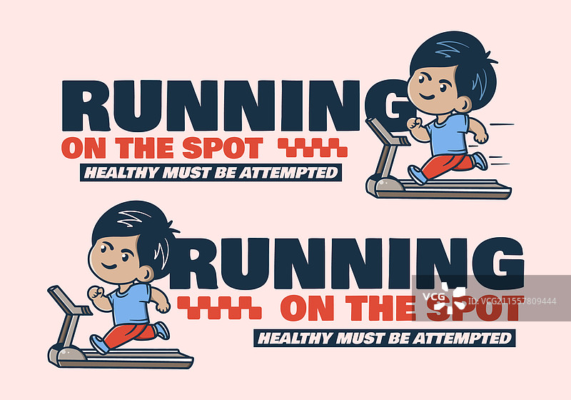 原地跑步的男孩角色在奔跑图片素材