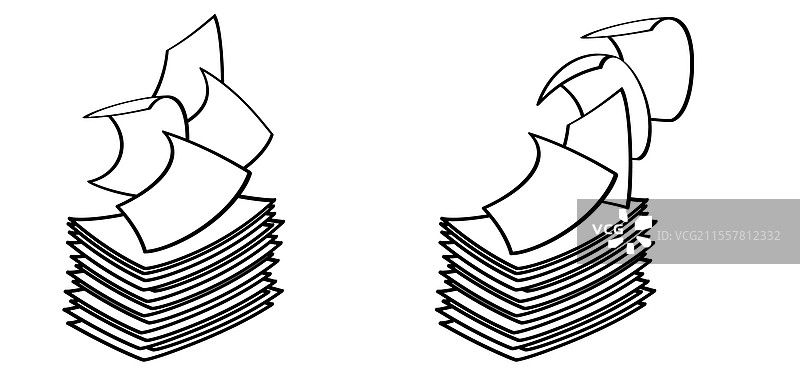 空白纸张或便条纸或页面图片素材