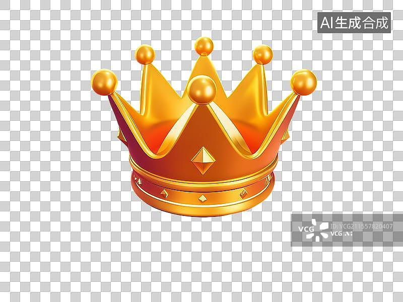 【AI数字艺术】金色的国王皇冠图片素材