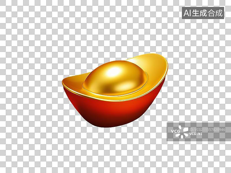 【AI数字艺术】金元宝图片素材