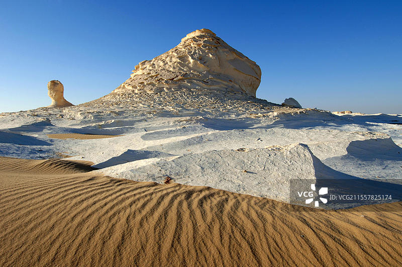 沙漠景观,阿尔及利亚Tin Akascheker,岩石 formations,阿尔及利亚,非洲图片素材