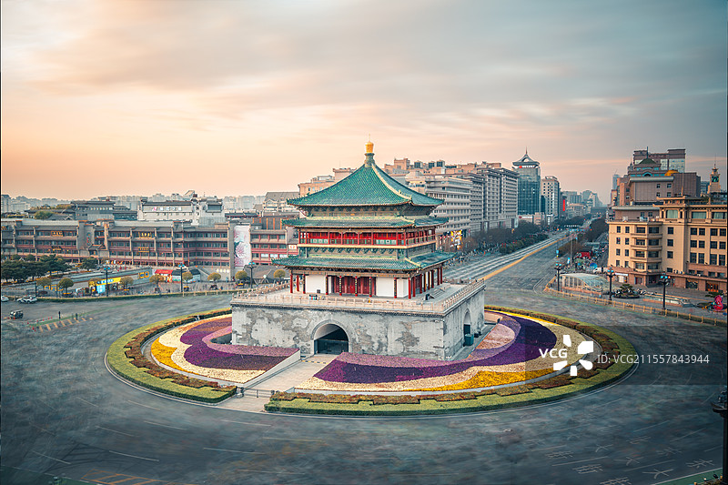 西安钟楼图片素材