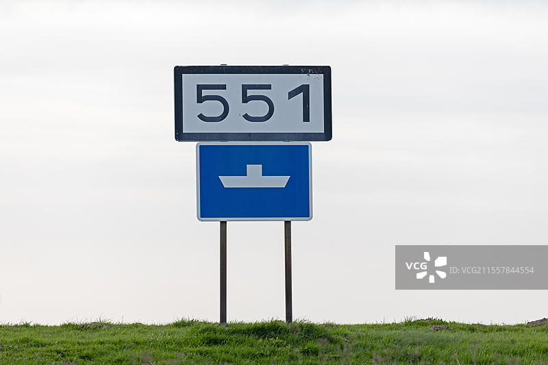 德国下萨克森州布莱克德附近的埃尔布塔劳地区的标志，欧洲图片素材