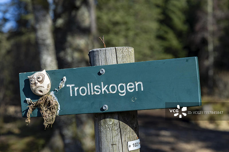 巨魔，弗洛耶恩山，卑尔根，维斯特兰省，挪威，西南海岸，斯堪的纳维亚，北欧，欧洲图片素材