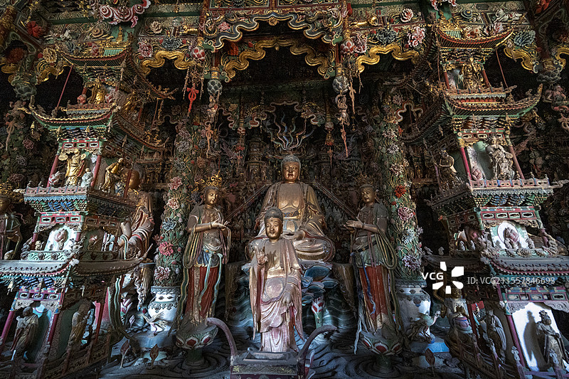 小西天悬塑图片素材