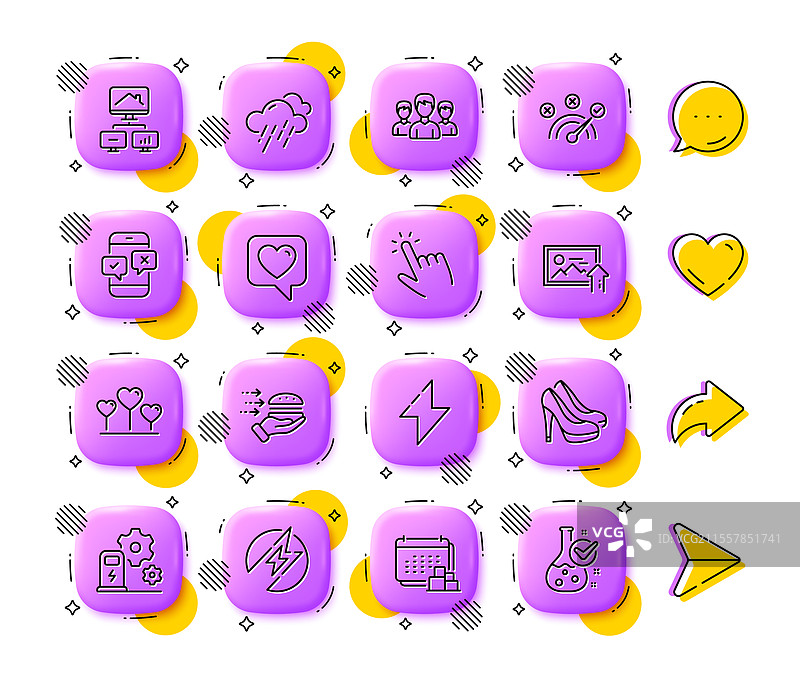 正确答案交付和上传照片线图片素材