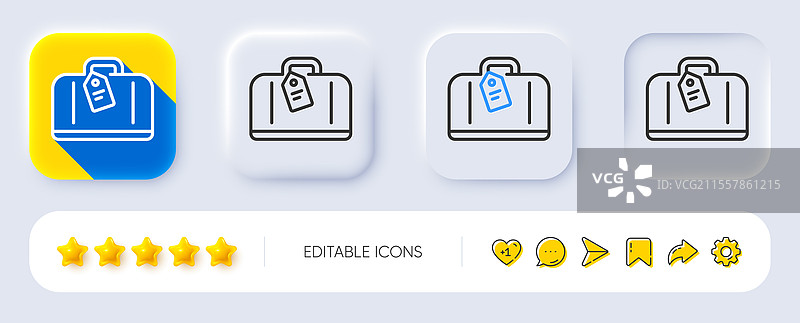 机场手提行李领取线图标 飞机图片素材