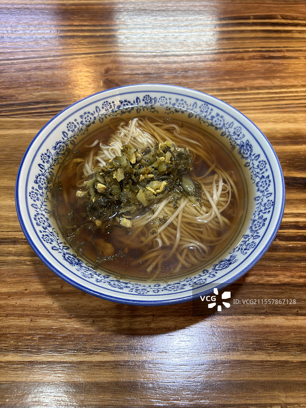 乌镇雪菜肉丝面陶叙昌三珍斋图片素材