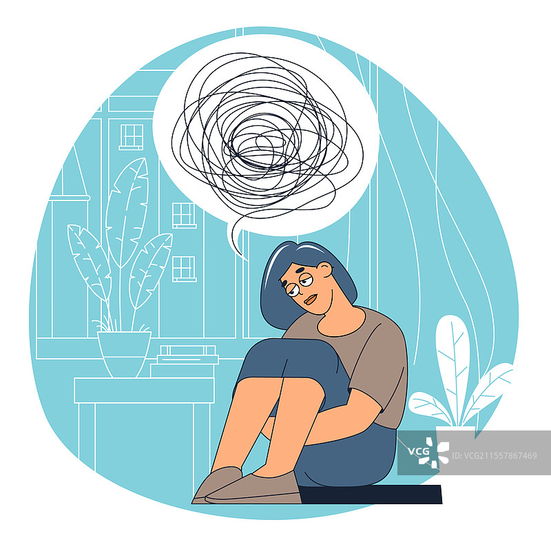 悲伤沮丧的女人图片素材