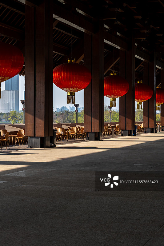 四川成都天府新区秦皇湖畔国际会议中心建筑内部图片素材