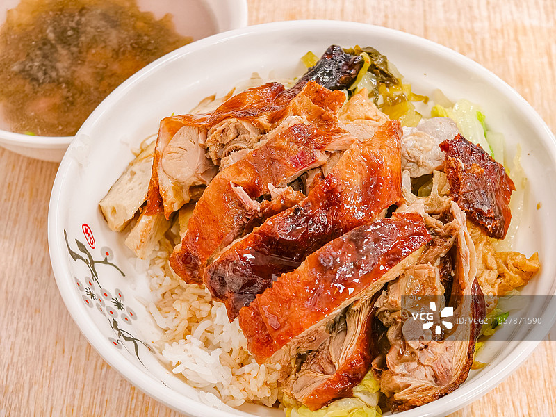 潮汕烤鸭饭图片素材