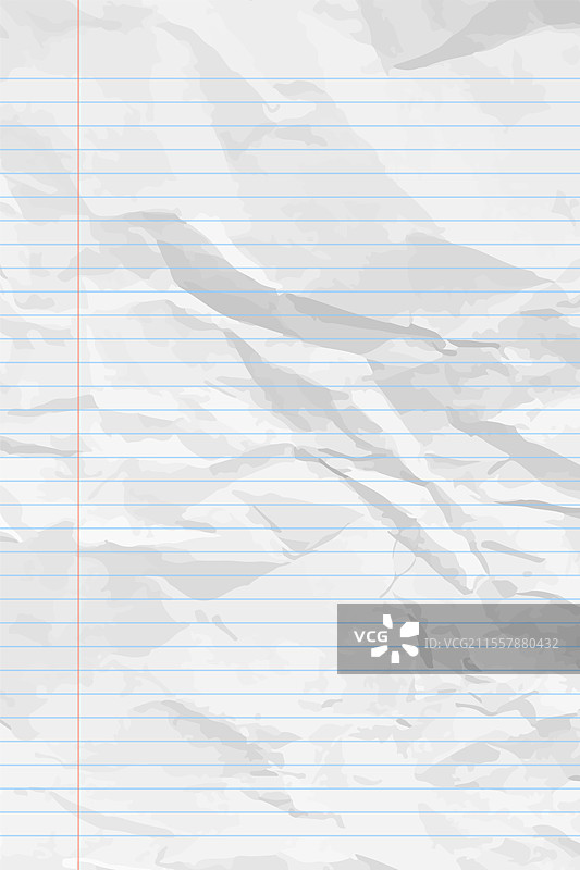 白色干净的有线条的皱纹笔记纸图片素材