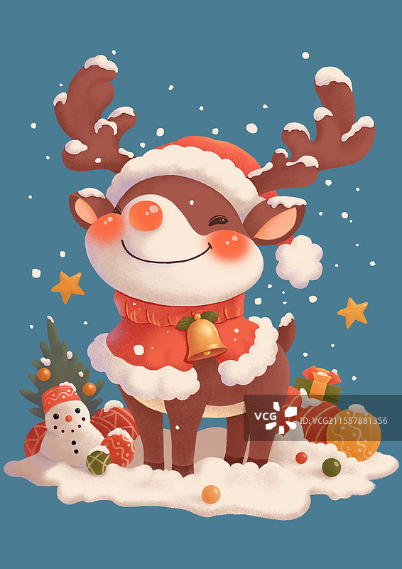 圣诞节麋鹿图片素材