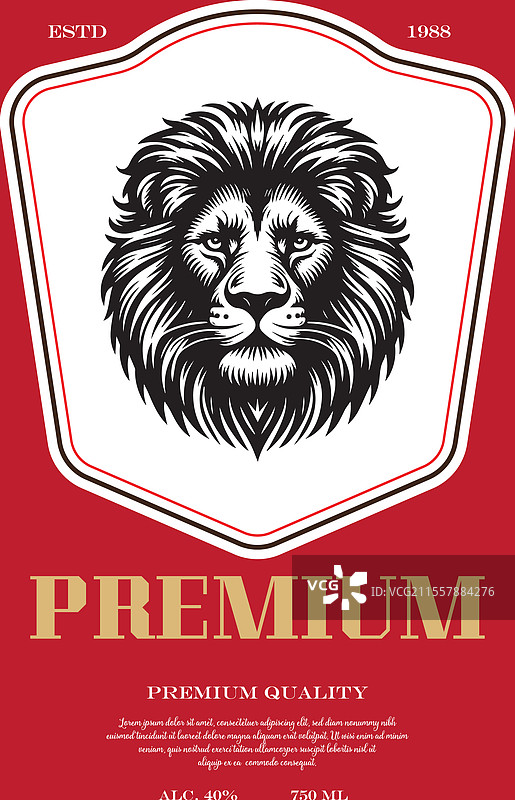 葡萄酒标签设计元素 EPS图片素材