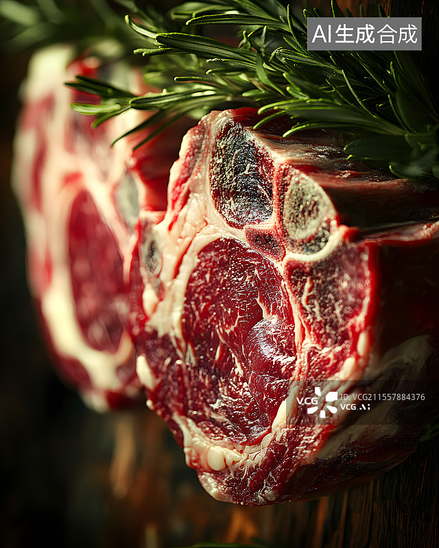 【AI数字艺术】大理石纹和牛切割艺术插画图片素材