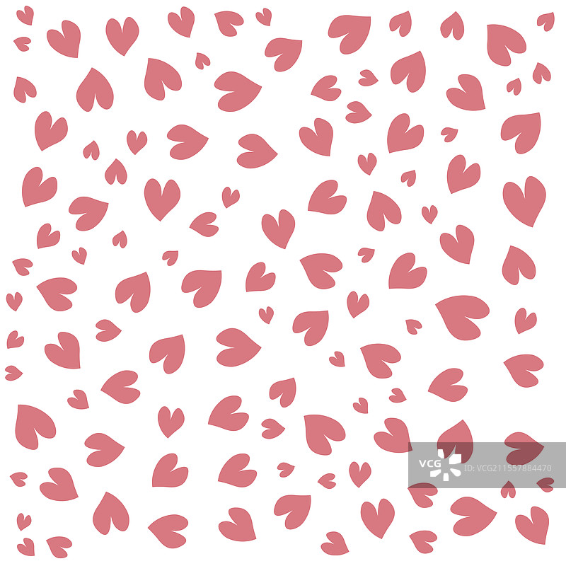 情人节的心形图案和设计元素图片素材