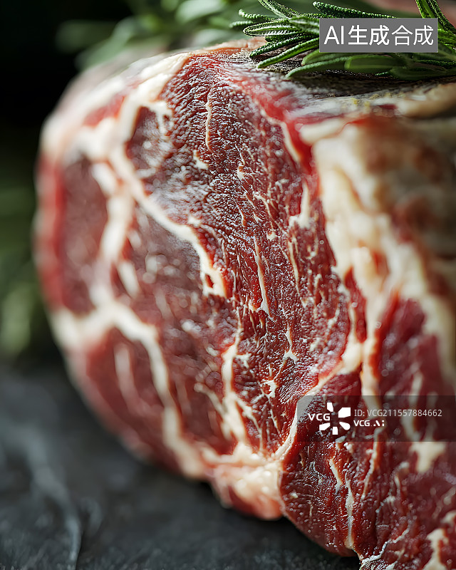 【AI数字艺术】大理石纹和牛切割艺术插画图片素材