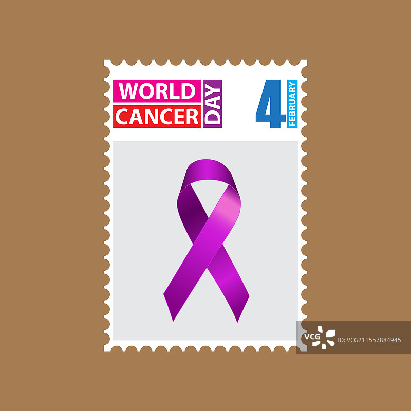 世界癌症日海报 2月4日图片素材