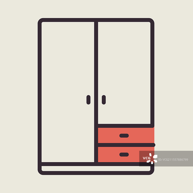 橱柜图标家具标志图片素材