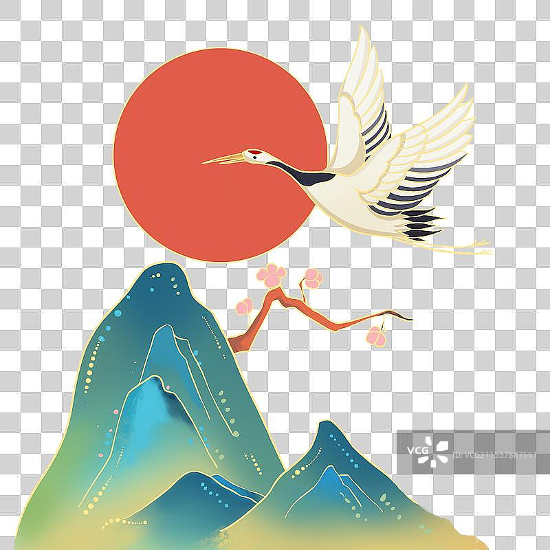 山鹤免抠元素图片素材