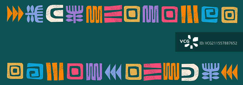 手绘抽象民族设计部落图案图片素材