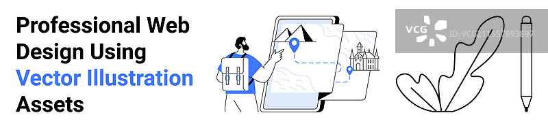 网页设计师正在创建基于...的项目图片素材