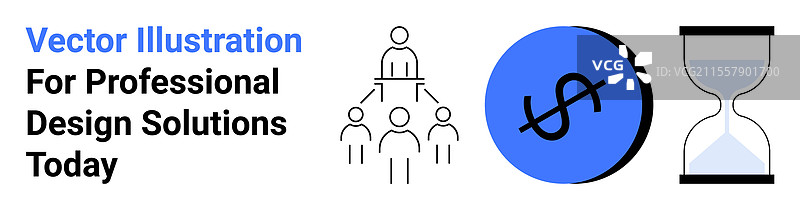 专业设计解决方案概念与团队图片素材