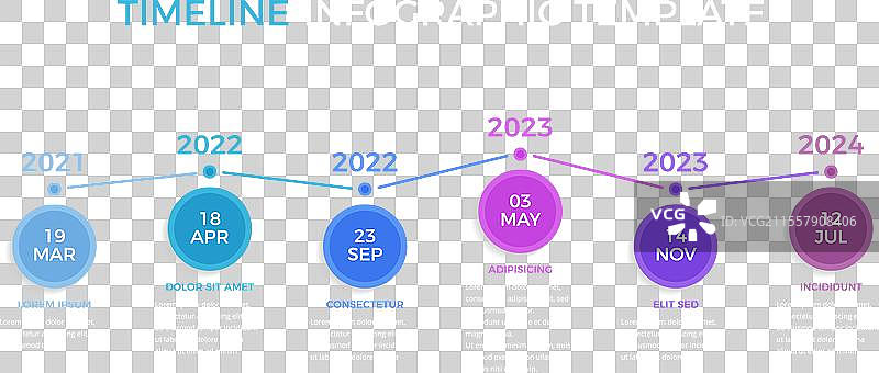 时间线信息图模板图片素材