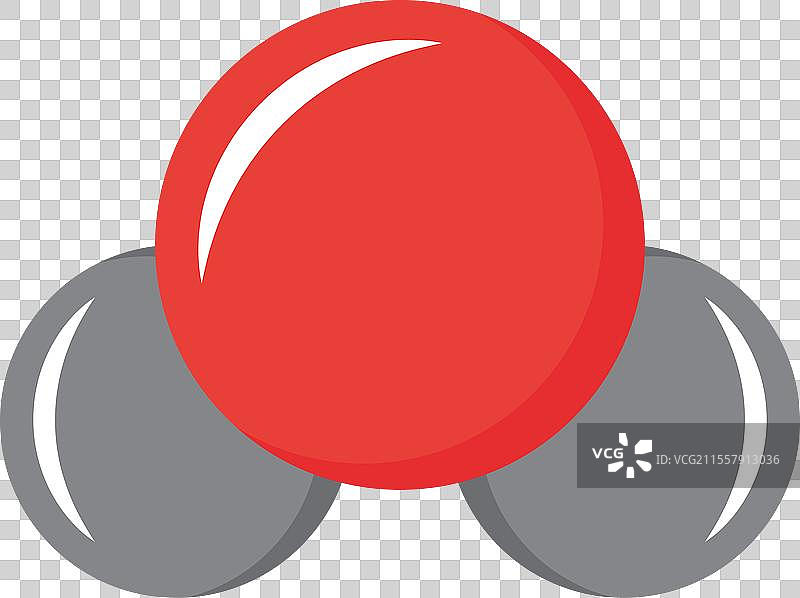 孤立的水分子 H2O图片素材